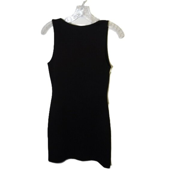 Aqua Pre-Loved Small Polyester Spandex Black Sleeveless Dress - Picture 9 of 10